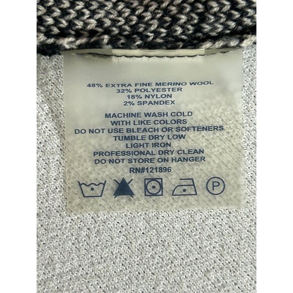 Title Nine Women's Merino Wool Blend Mini Zig Zag Sweater Dress  - Sz M - Picture 6 of 7